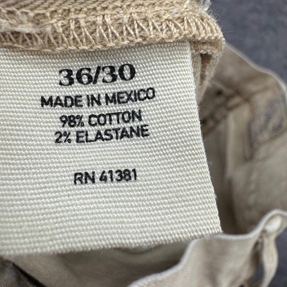 Polo Ralph Lauren Authentic Dungarees Varick Slim Straight Jean Size 36x30 Beige - Picture 4 of 11